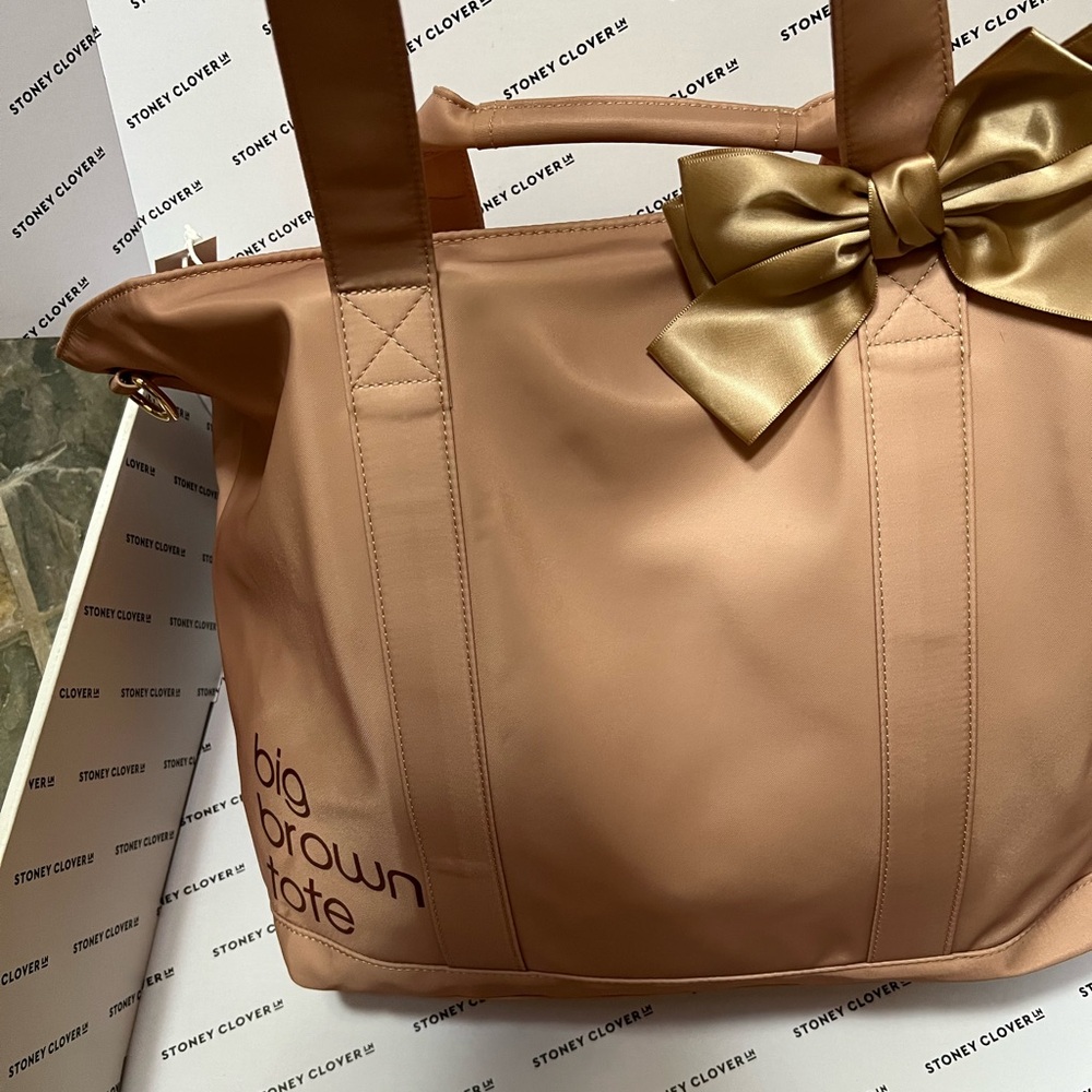 NWT Stoney Clover Lane x Bloomingdales Collab Big Brown Tote w/Strap